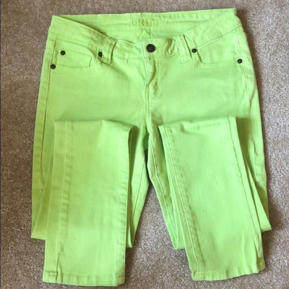 Neon Green Skinny Jeans